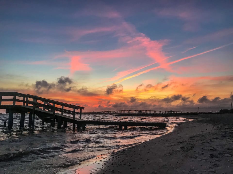 Sunsets at Front Beach are not to be missed 