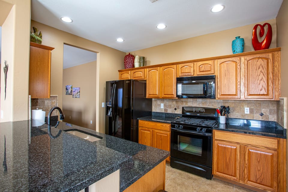 Kitchen is Stocked With Everything You Will Need