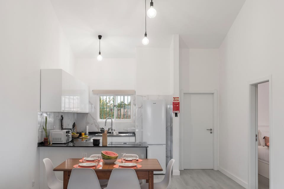 kitchen and dining area