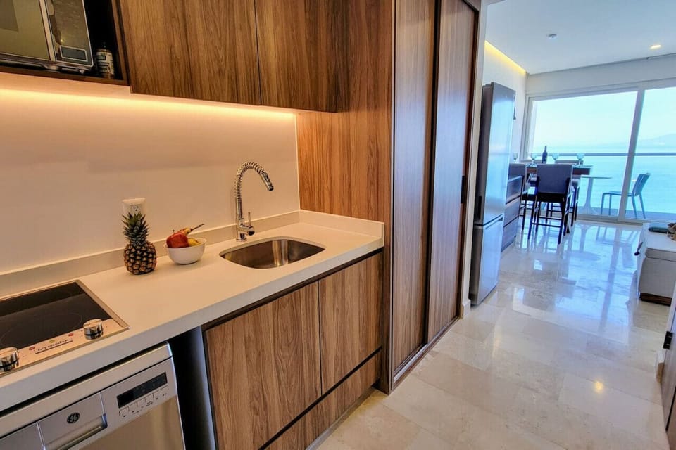 Kitchen with a dishwasher