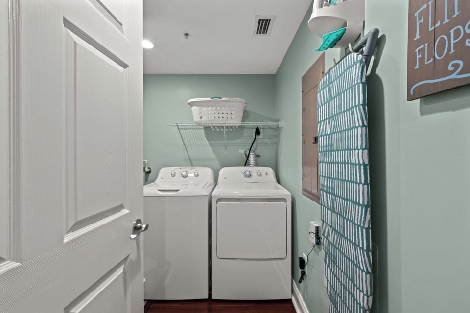 Private washer and dryer in unit