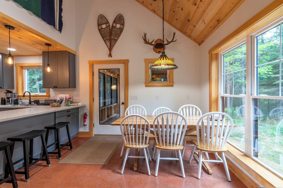 Dining; 6 chairs and 3 stools