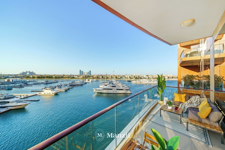 Luxury Apartment, Marina View | Balcony