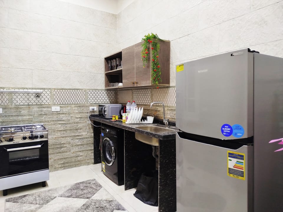 Superior Apartment, City View | Private kitchen | Full-size fridge, oven, stovetop, coffee/tea maker