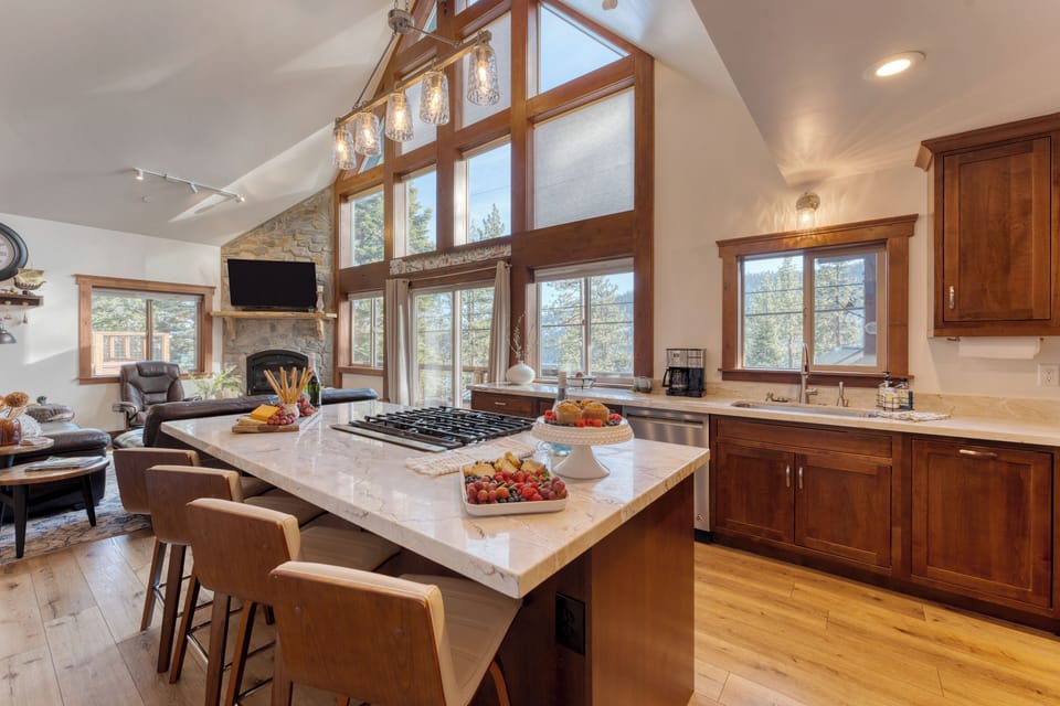 Sleek and modern kitchen.