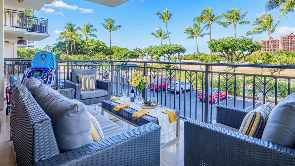Embrace the serenity of nature from this stunning balcony