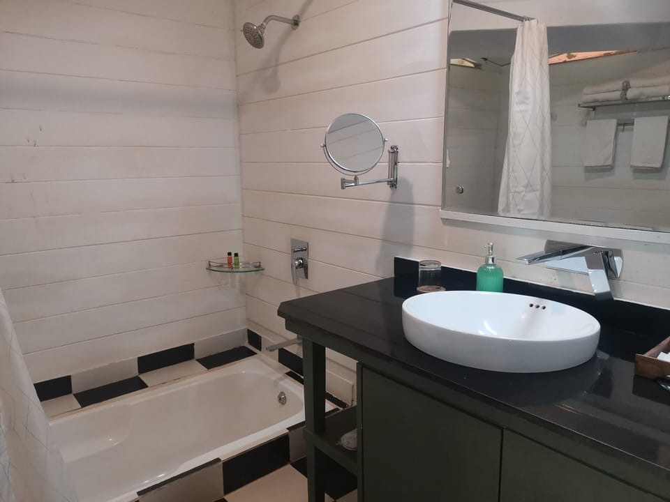 Luxury Room | Bathroom | Slippers, towels, soap, shampoo