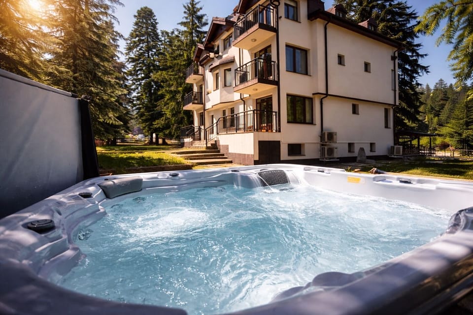 House, Multiple Bedrooms, Fireplace, Mountain View | Outdoor spa tub