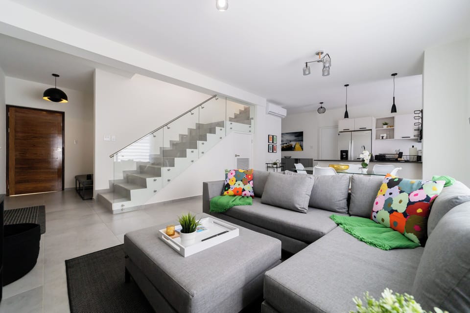 Lounge and watch movies on the large smart TV. 