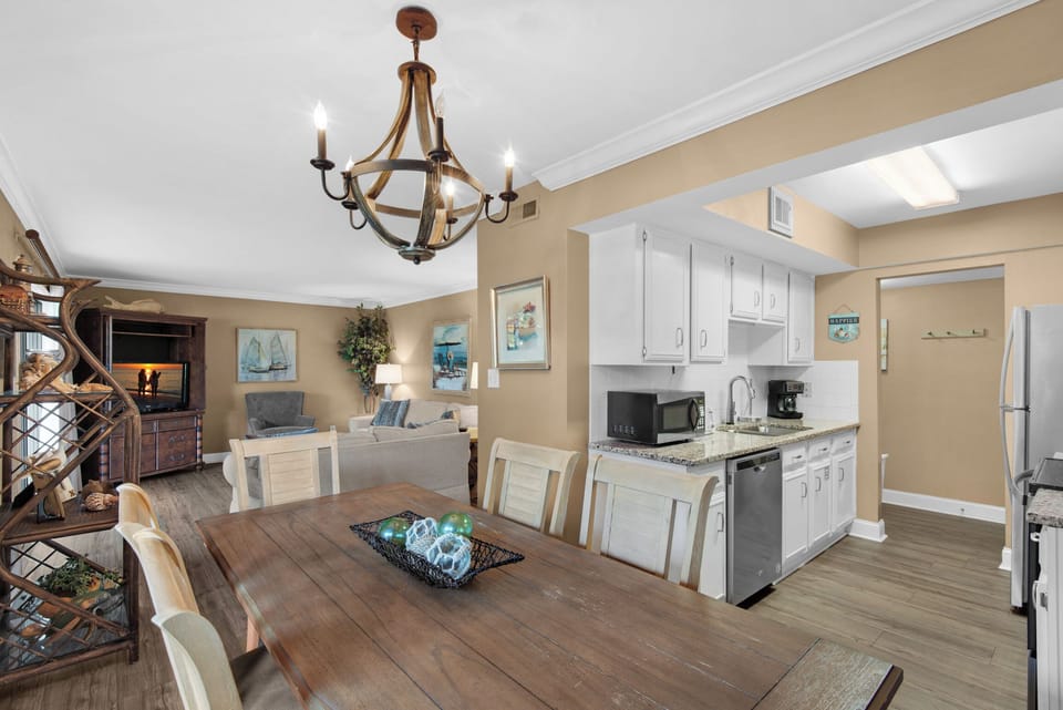 Dining and kitchen