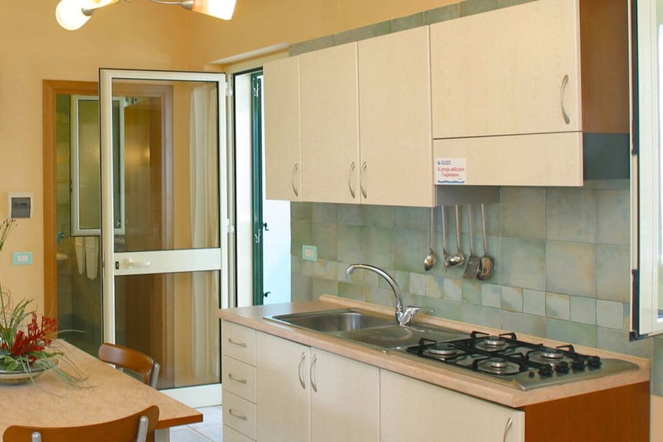 Fridge, oven, stovetop, cookware/dishes/utensils