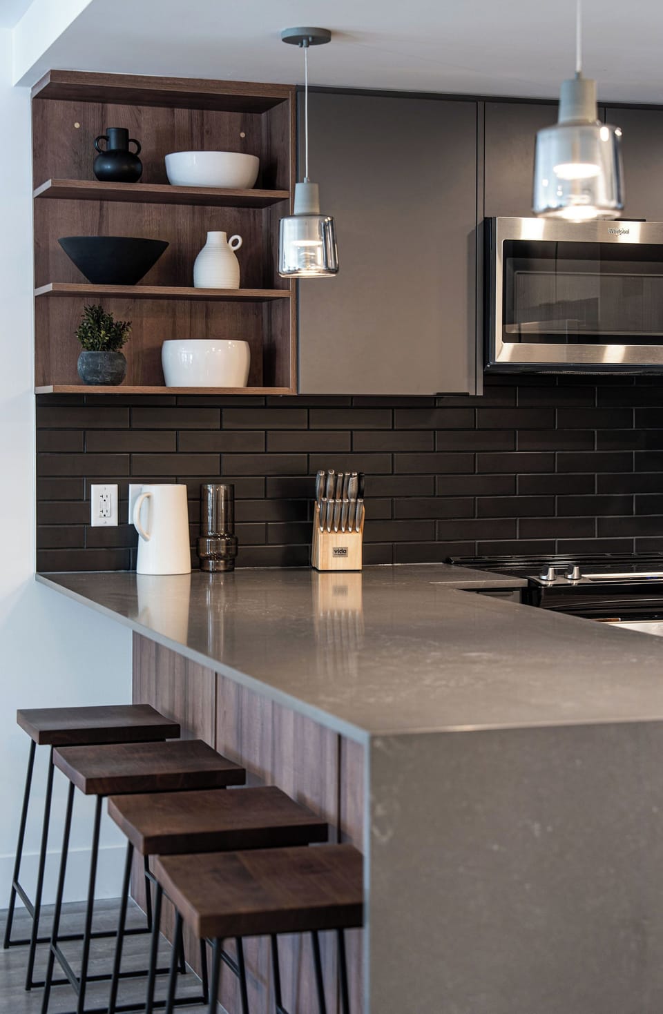 Premium Condo, Balcony, Mountain View | Private kitchen | Full-size fridge, microwave, oven, stovetop