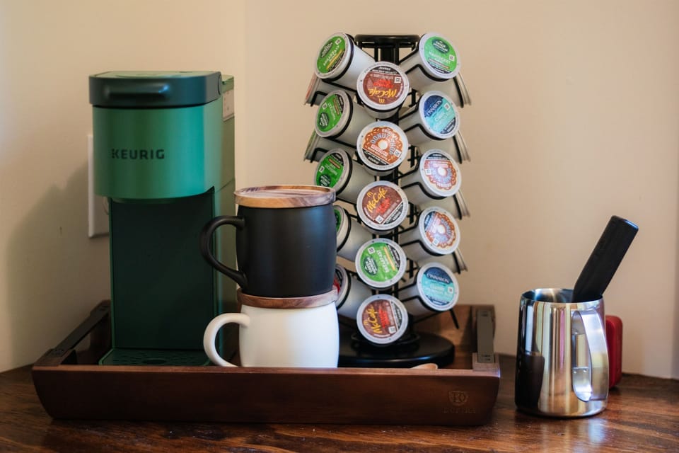 Coffee Bar in Upstairs Bedroom