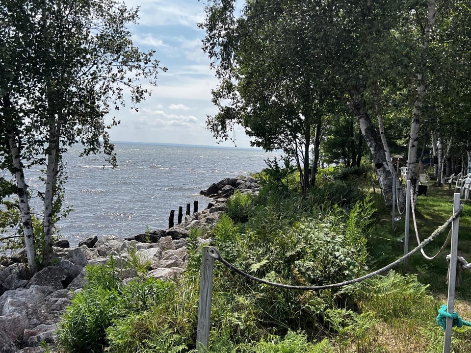 Paradise on lake superior outside view
