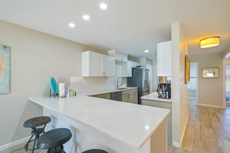 Beautifully updated kitchens perfect for your next beachfront vacation