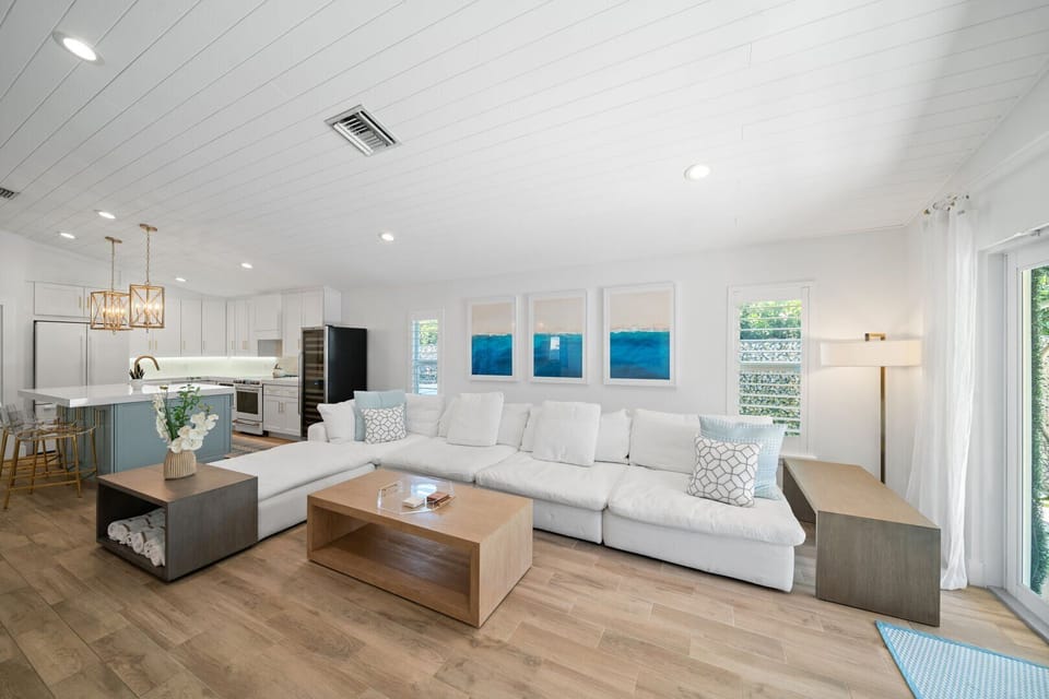 Bright, modern, open plan interiors