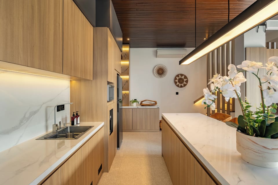 Deluxe Villa, 3 Bedrooms, Pool View | Private kitchen | Espresso maker, coffee/tea maker, electric kettle, toaster