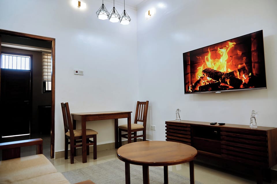 Classic Apartment, 2 Bedrooms, Kitchenette | Living area | Flat-screen TV