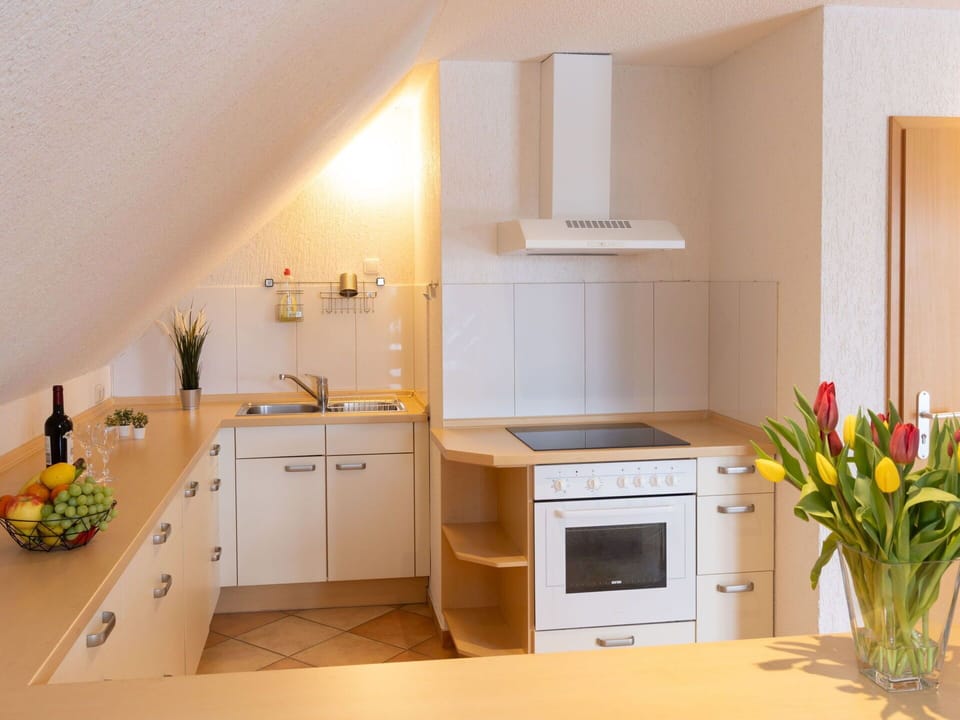 Kitchen, Interior Design, Furniture, Wood, Flooring, Countertop, Ceiling, Kitchen Appliance, Floor, Cabinetry