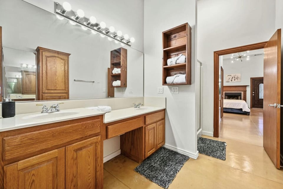 Master bedroom vanity