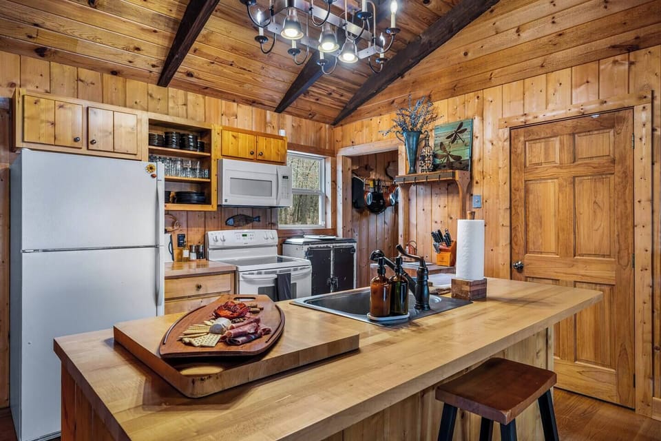 Fully stocked kitchen, ready for all your cooking needs.