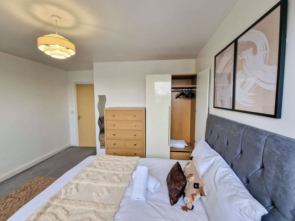 Snuggle up in this cozy bedroom and enjoy sweet dreams in total comfort