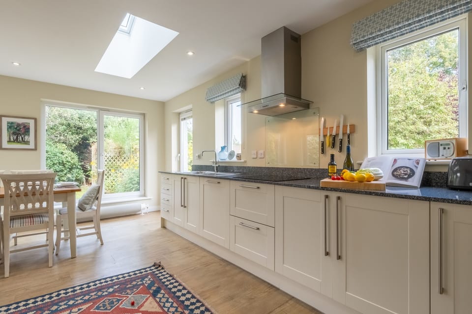Ground floor: The kitchen looking to the dining area