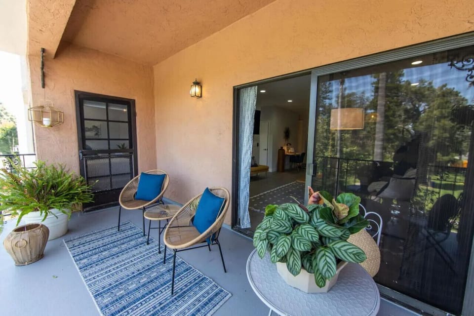 Step outside and relax on your private balcony.