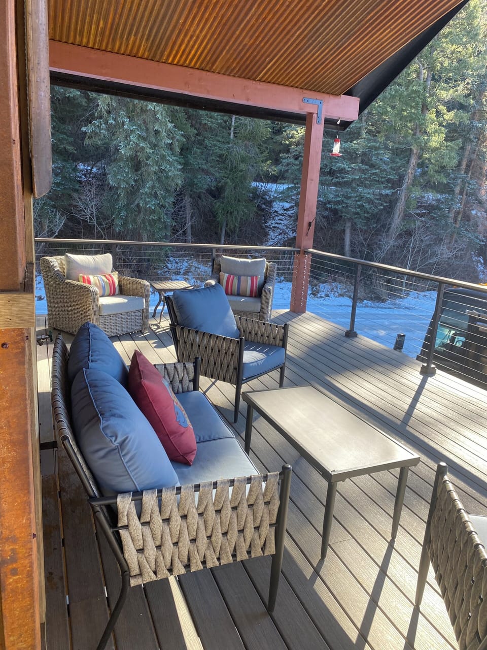 Outside front deck off living room