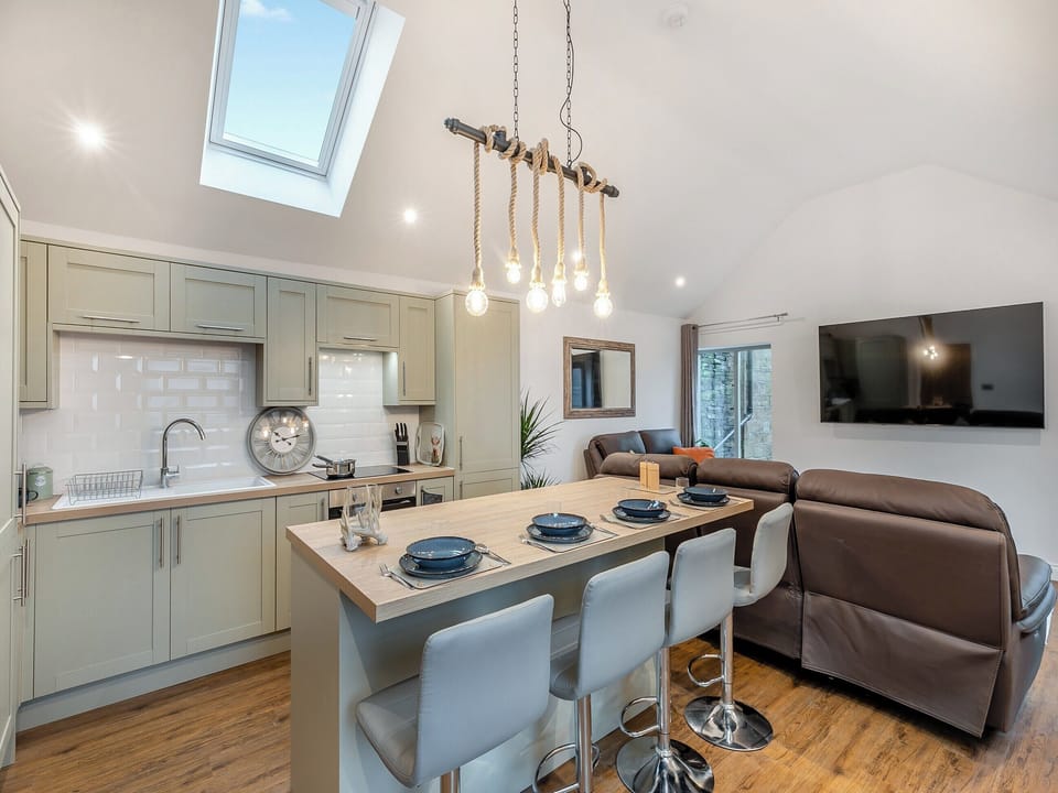 Open plan living space | Syke Farm Cottage, Littleborough