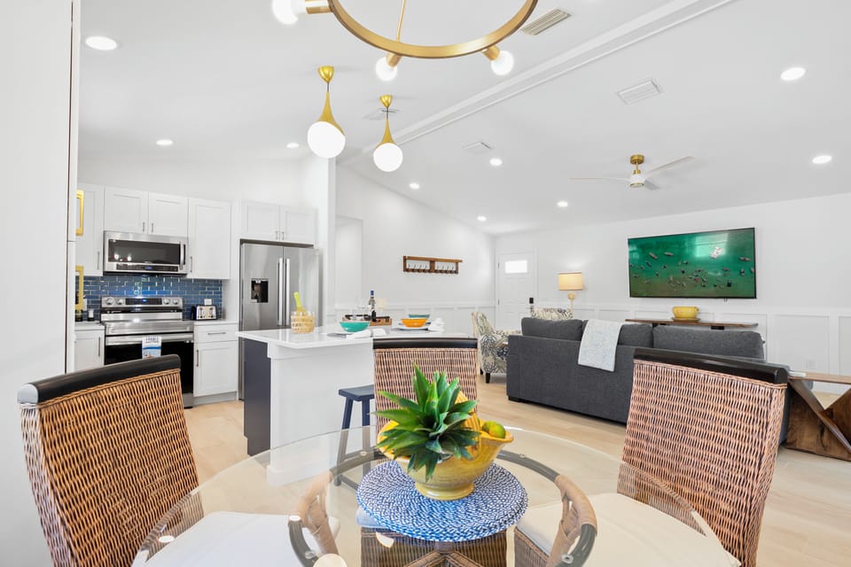GORGEOUS open concept dining, living, kitchen! EVERYTHING PREMIUM, NEW, SPOTLESS