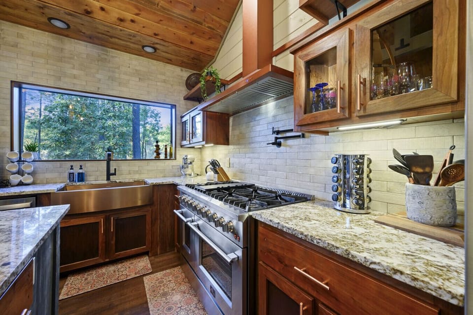 This kitchen is stocked with everything you need to prep a big family meal.