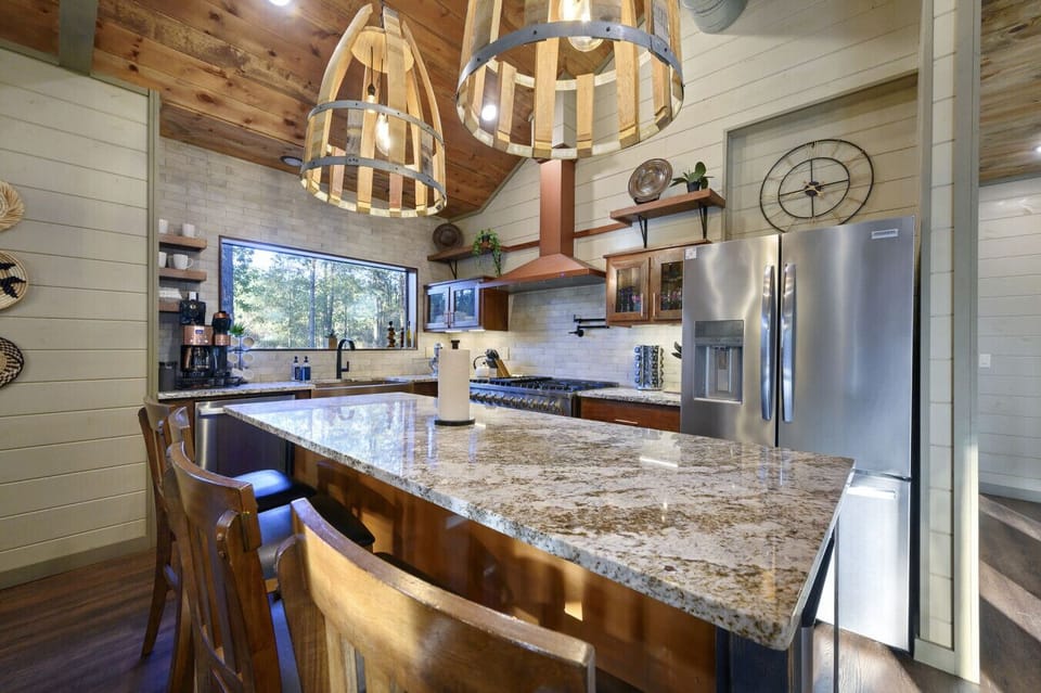 Cook up something special in this spacious and fully equipped kitchen.