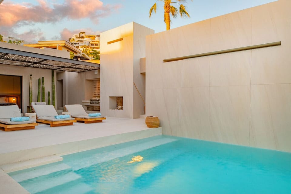 Lounging by the Lap Pool