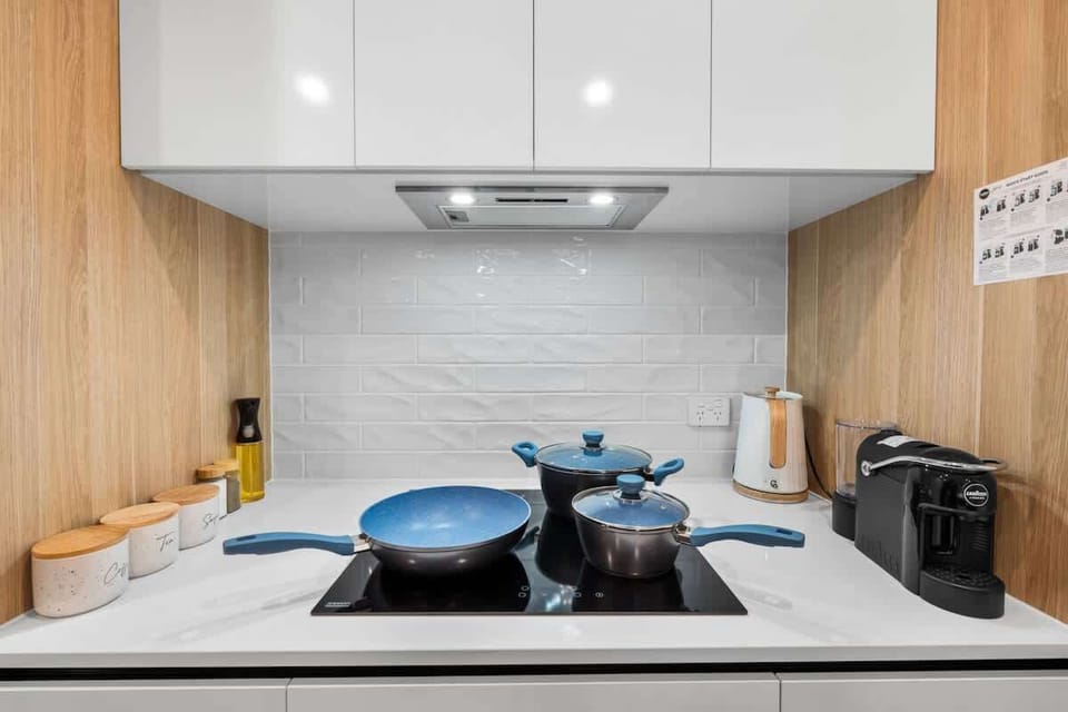 Fully stocked cupboards provide you with everything you need to cook your favourite meals together