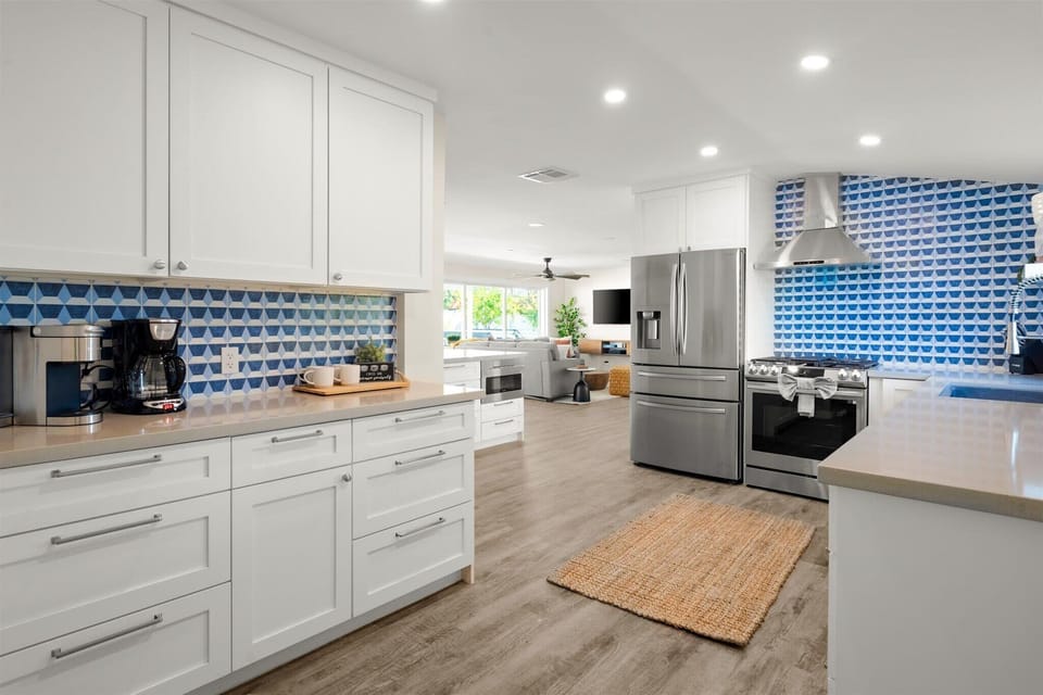 Our fully stocked kitchen