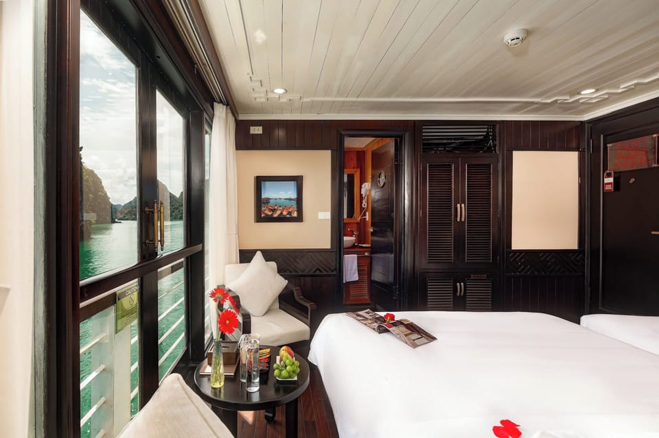 Deluxe Double or Twin Room, Beach View | Hypo-allergenic bedding, minibar, desk, blackout drapes
