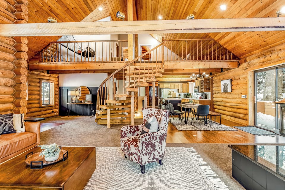 Beautifully designed, spacious, and filled with natural light, this open-concept cabin offers everything you could want for a cozy retreat.