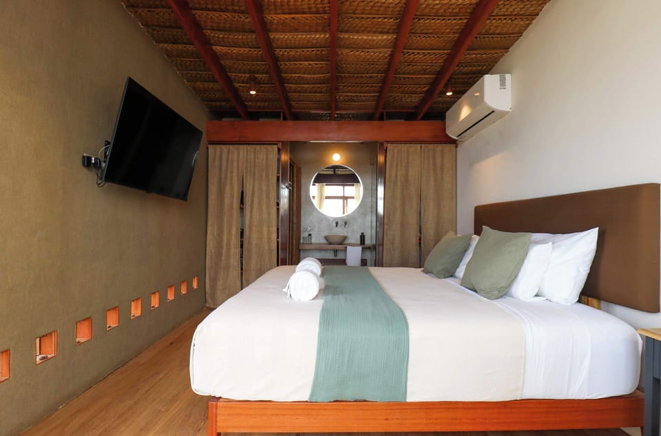 Bedroom with tv