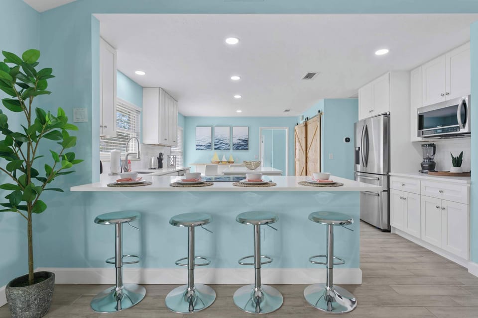 Newly Remolded Kitchen with Stainless Steel Appliances