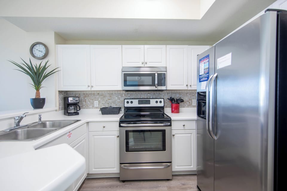 Fully stocked kitchen