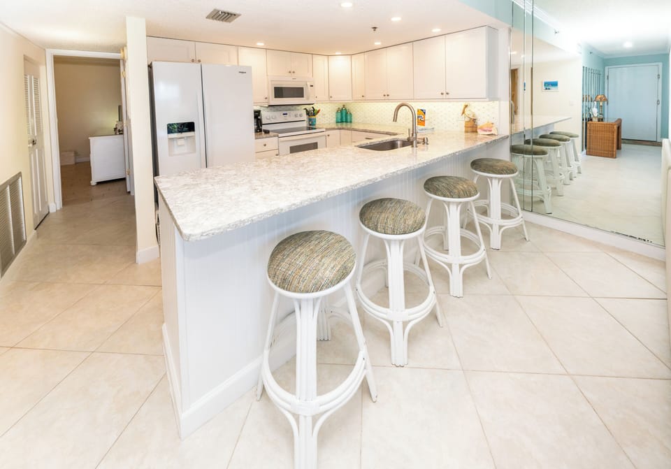 Kitchen with island seating