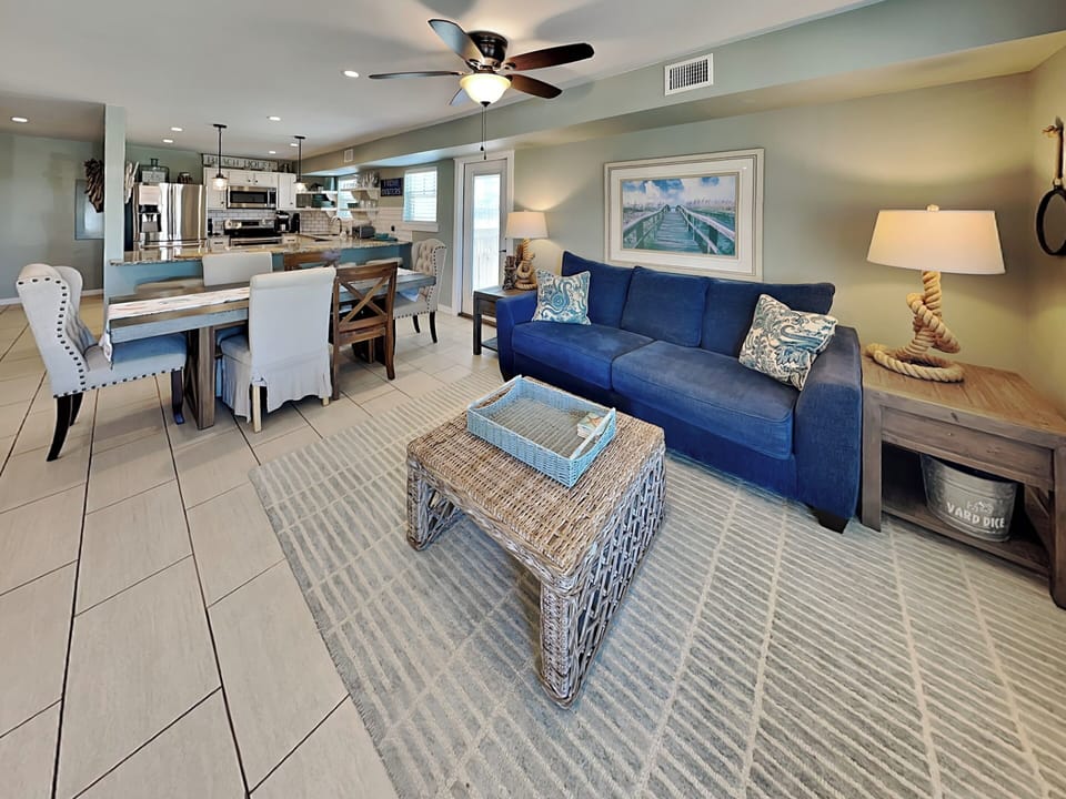 Open Concept Living Room, Kitchen, & Dining Area