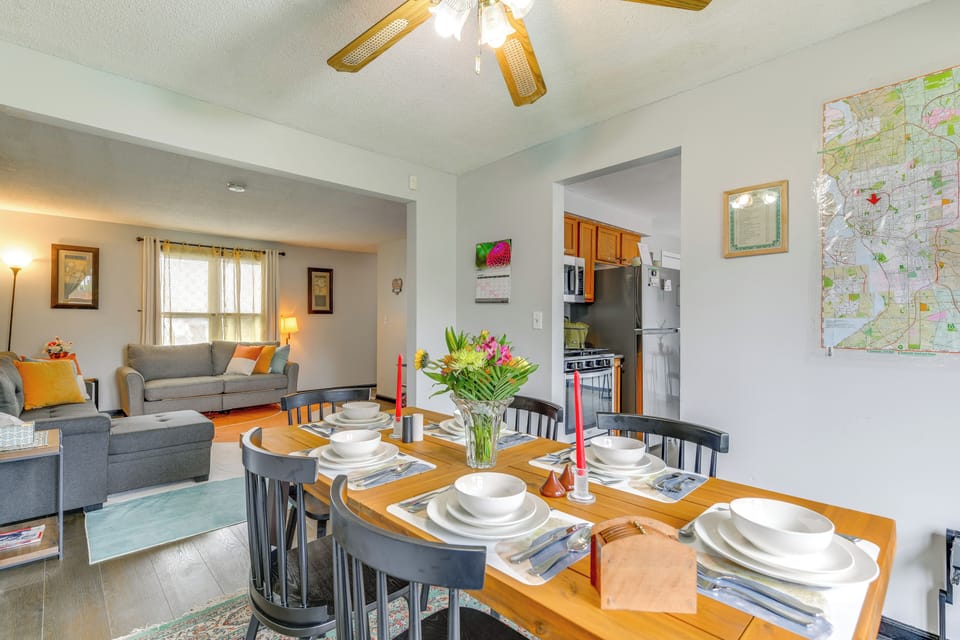 Dining Area | Dishware & Flatware | 1st Floor