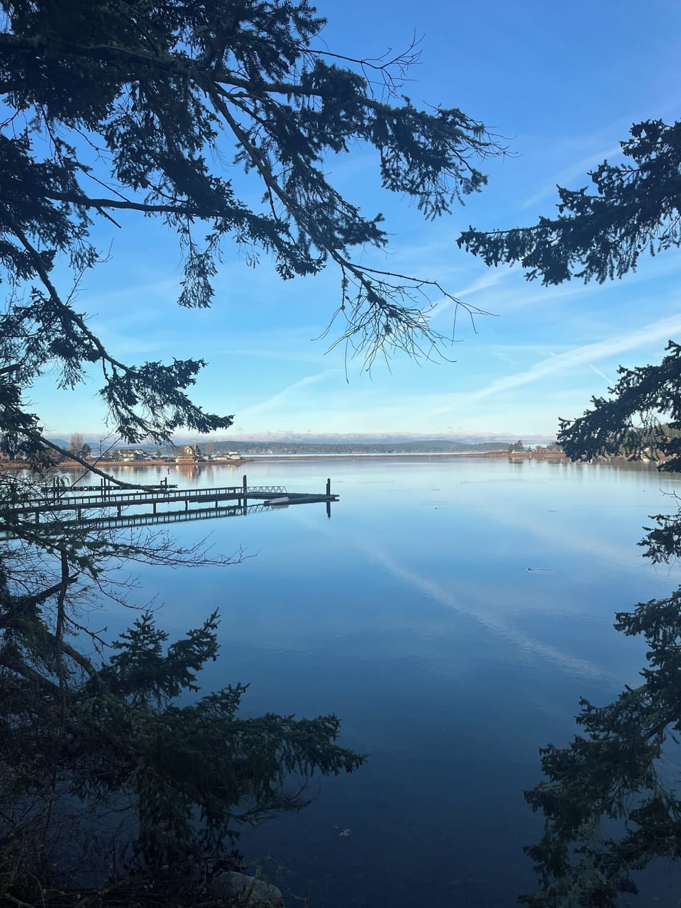 View from Fisherman's Bay Road 5 min from cottage