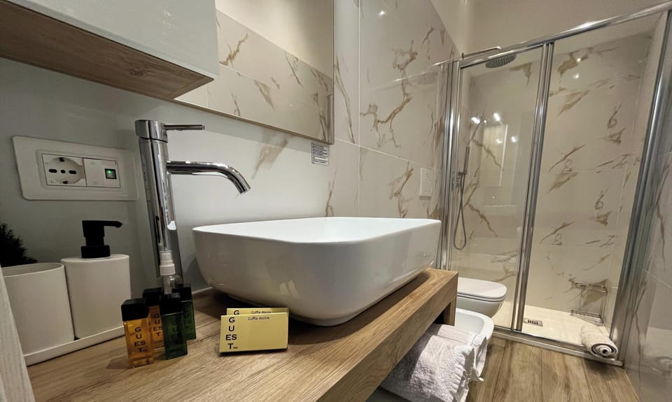 Deluxe Double or Twin Room | Bathroom | Shower, rainfall showerhead, free toiletries, hair dryer