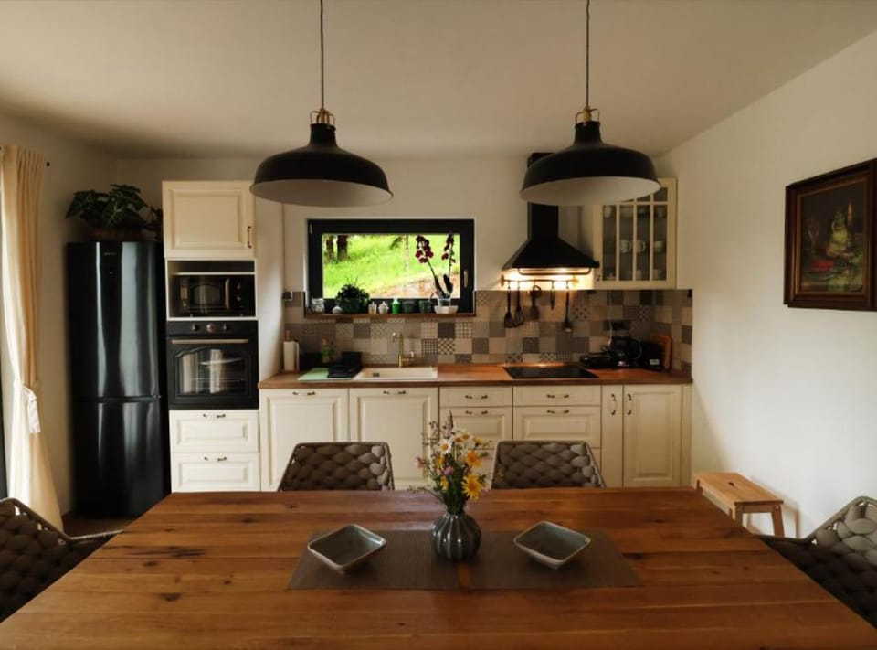Cottage (Three Bedroom Holiday Home) | Private kitchen | Fridge