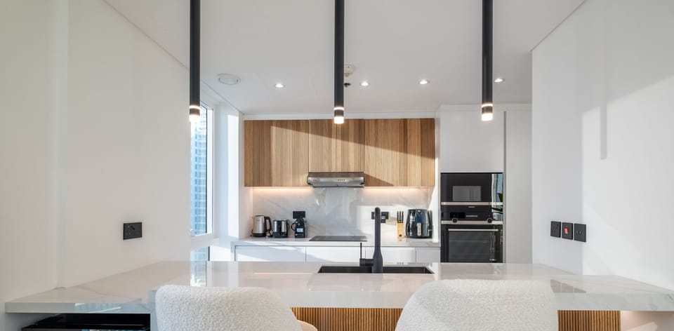 Apartment, Sea View | Private kitchen | Electric kettle, toaster
