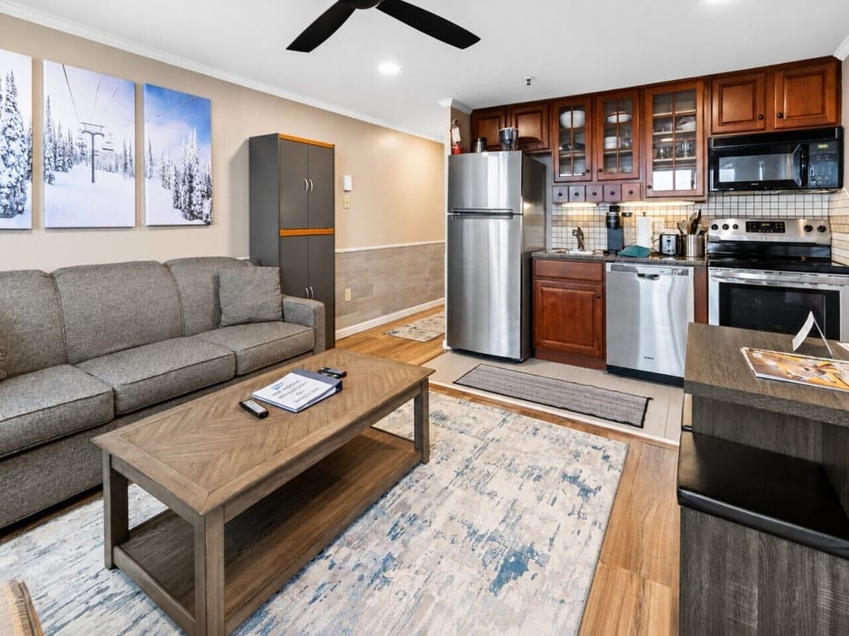 Clean, cozy living space
