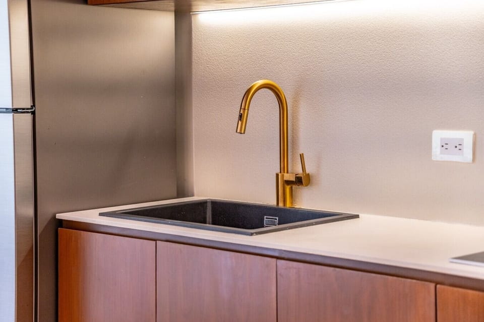 A bright and functional kitchen where cooking becomes part of the vacation experience.